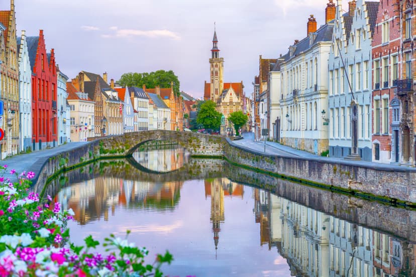 Medieval city of Bruges, Belgium
